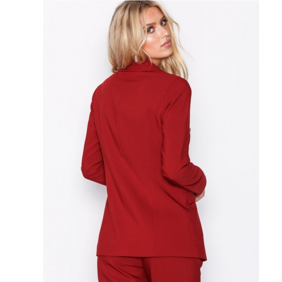 NWT ASOS Y.A.S Yasliana Red Blazer - Picture 7 of 14